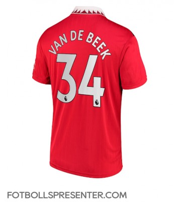 Manchester United Donny van de Beek #34 Hemma Matchtröja 2022-23 Kortärmad